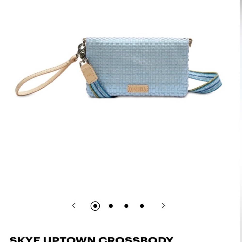 Consuela Skye Uptown Woven Iridescent Crossbody New